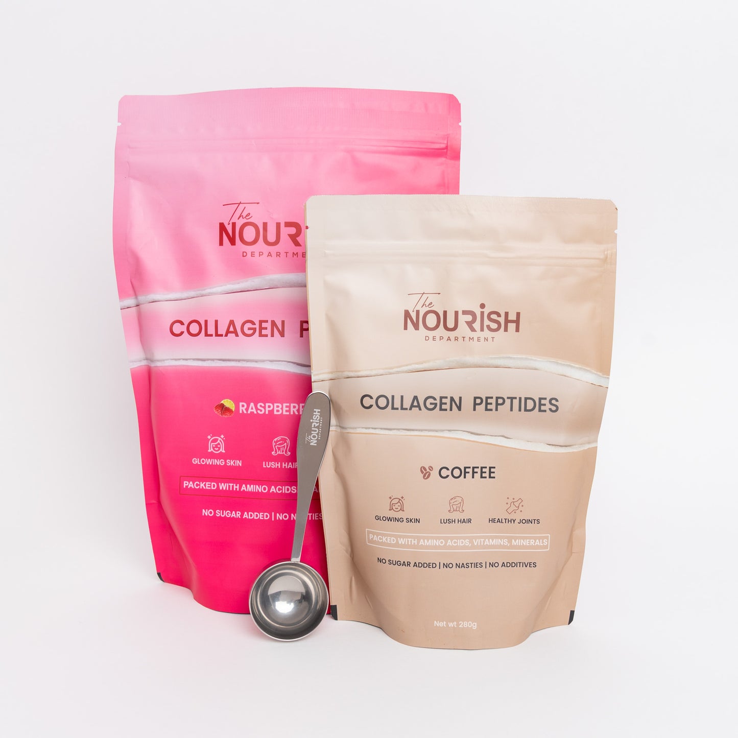 Bundle - Collagen Peptides 560g+280g (Mix and Match) with free stainless steel spoon